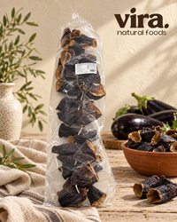 Getrocknete Auberginen zum Füllen 100g an der Schnur im Beutel von vira. natural foods