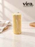 Natur Butter ungesalzen 1000g als Rolle in Folie verpackt auf Marmorplatte – vira.